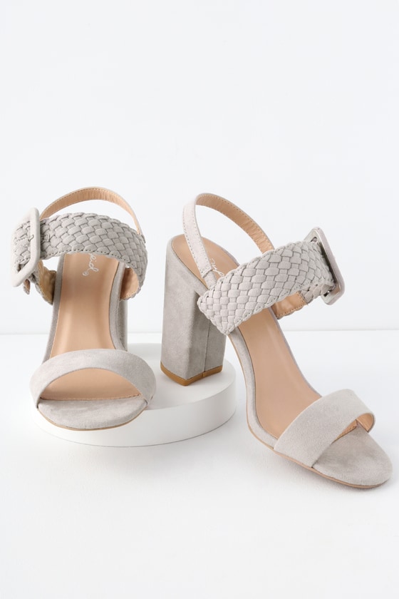 light gray heels