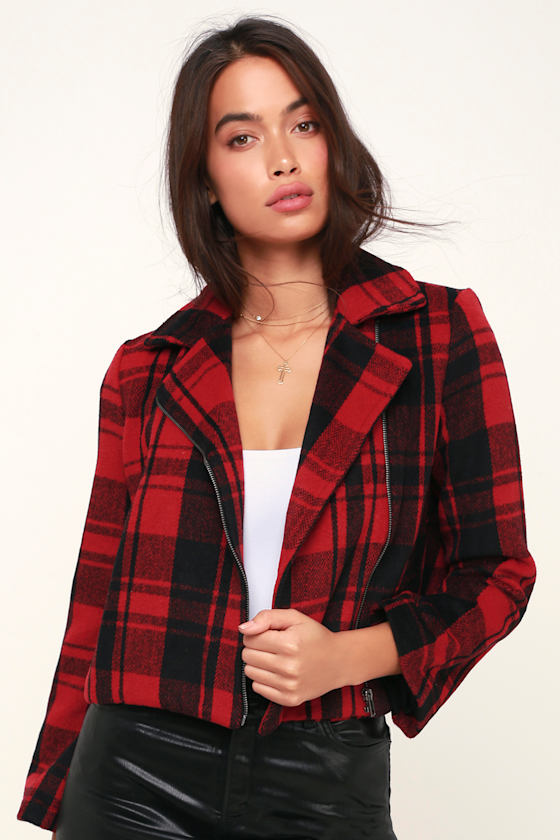 Out of the Woods Red Plaid Jacket 3