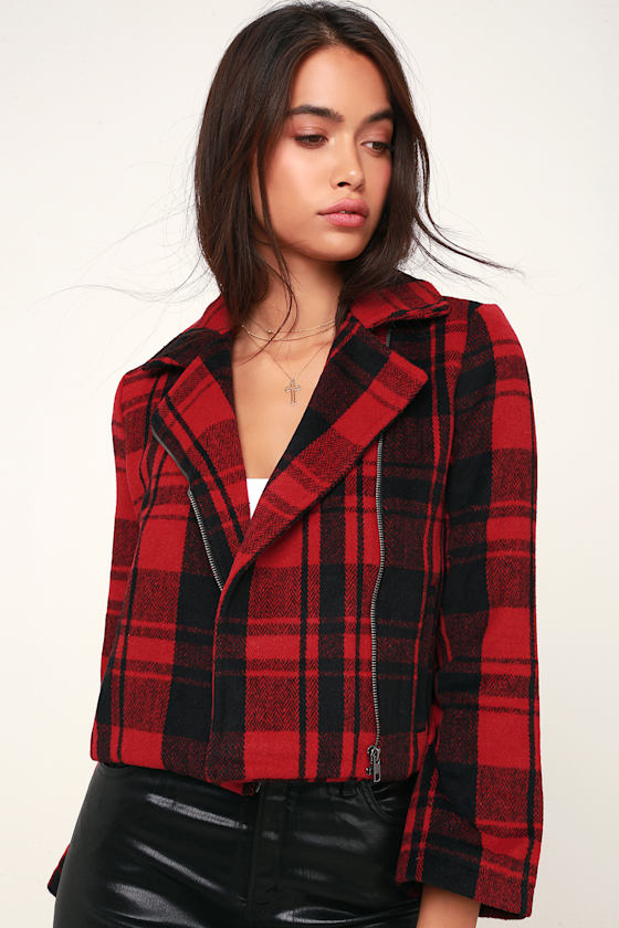 Out of the Woods Red Plaid Jacket 4