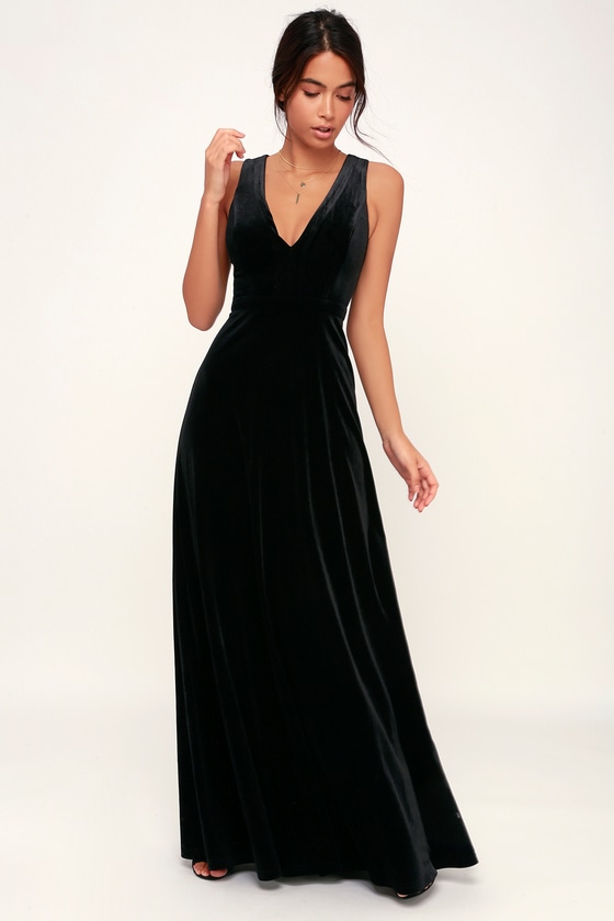 lulus black formal dress