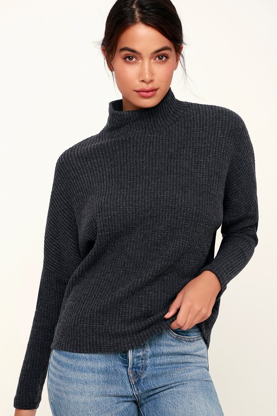 mock neck thermal top