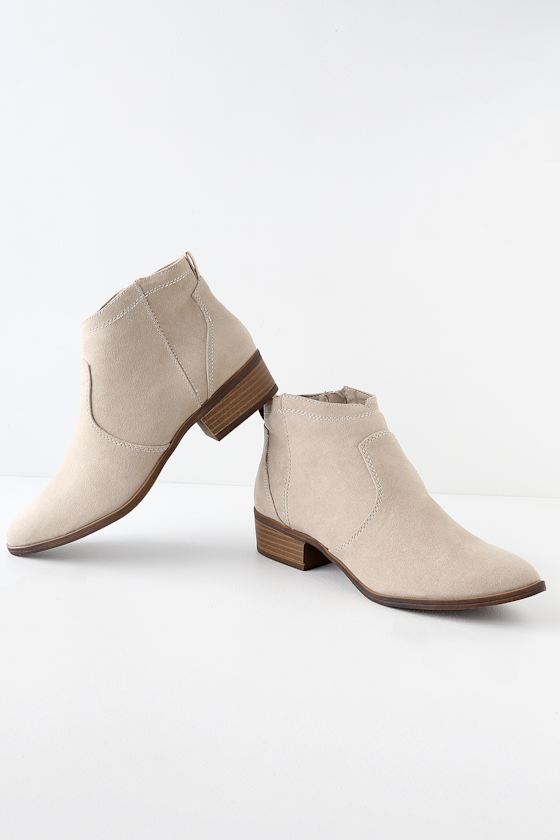 sand colored booties