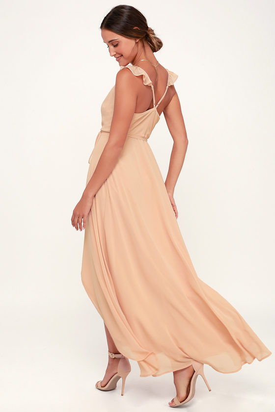 lulus high low wrap dress