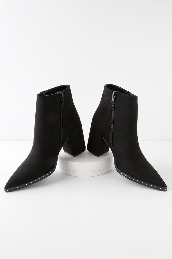 suede studded boots