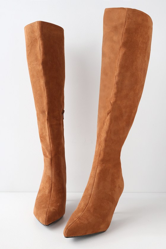 camel high boots