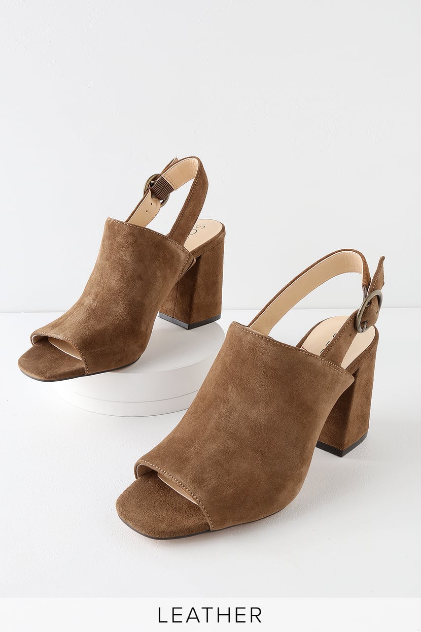 Louis Vuitton Brown Mini Lin Canvas & Leather Peep Toe Mules Heels Sz 37,5  Pumps Cloth ref.125920 - Joli Closet