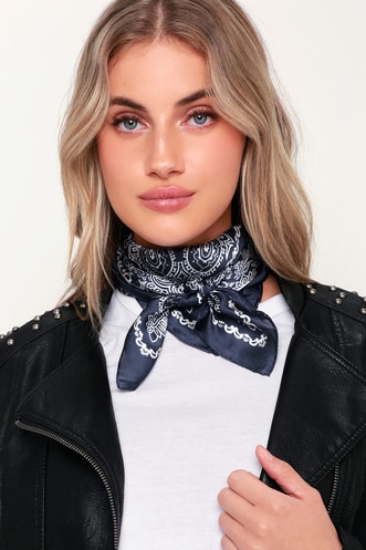 Keela Navy Blue Paisley Bandana