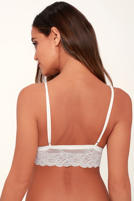 Always Be True White Lace Bralette 2