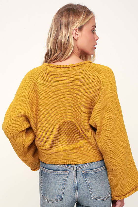 burnt orange cable knit jumper