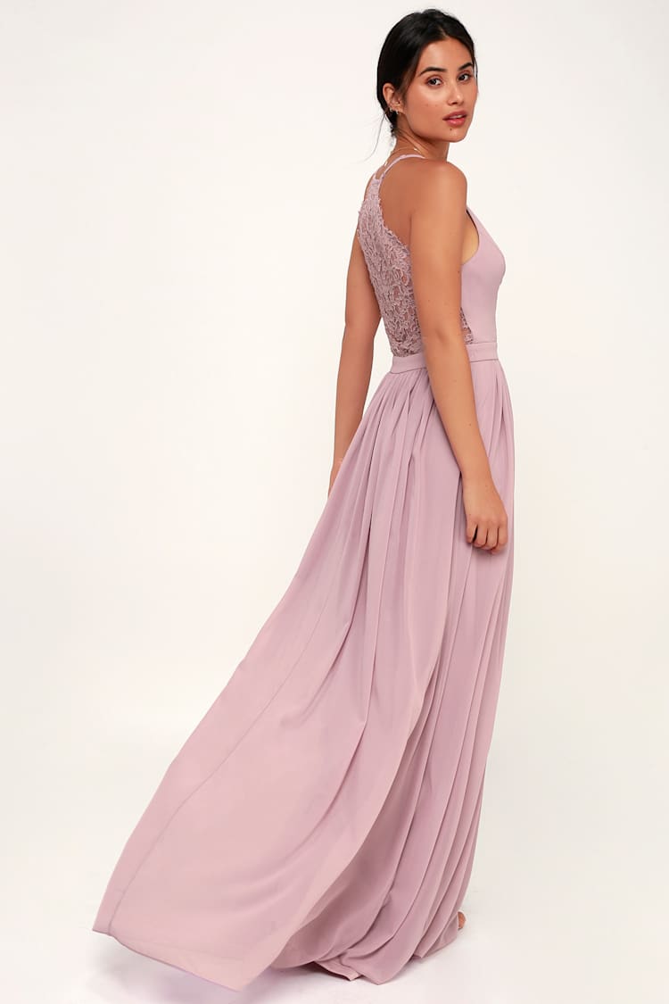 Stunning Lace-Back Maxi Dress - Dusty Lavender Dress - Maxi Dress - Lulus Stunning Lace-Back Maxi Dress - Dusty Lavender Dress - Maxi Dress - Lulus