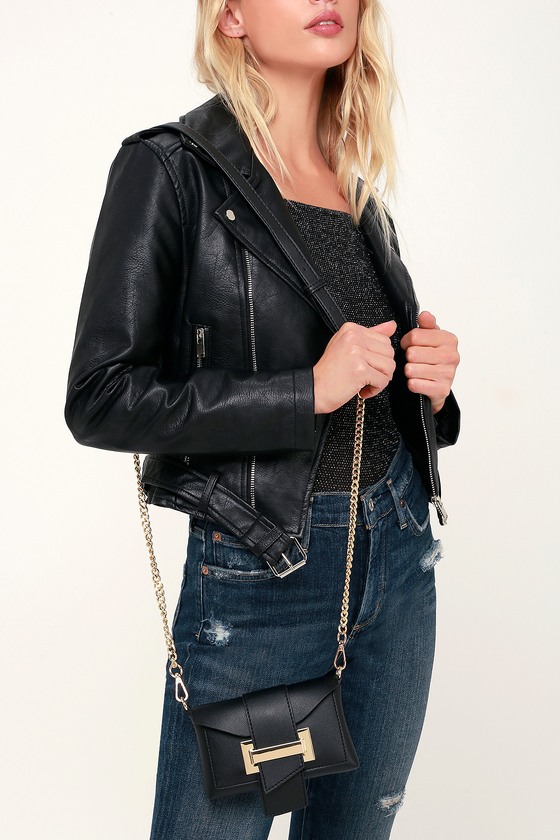 Chic Black Purse - Mini Purse - Vegan Leather Purse - Handbag - Lulus