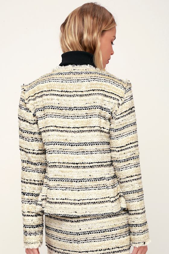 Megan Jacket Tweed Ivory main image 0