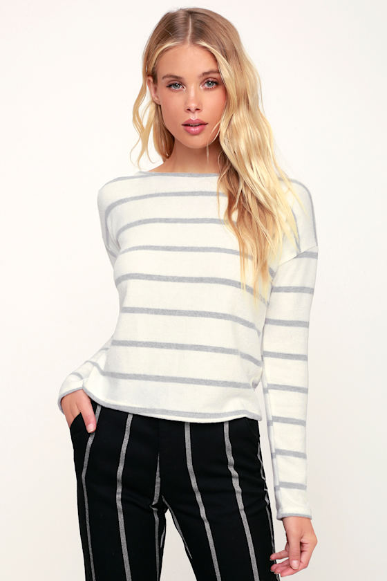 In Love Striped Sweater Top main image 0