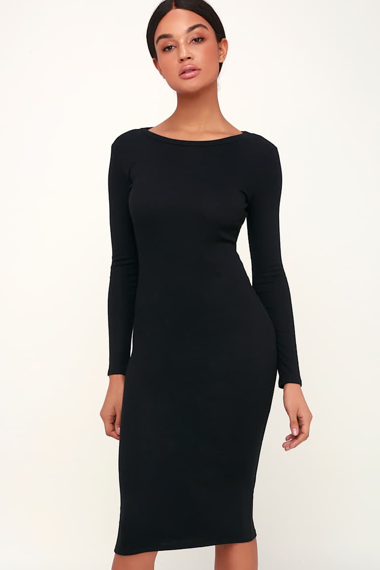 princess polly baby blue dress Find Your black bodycon dress main image 1