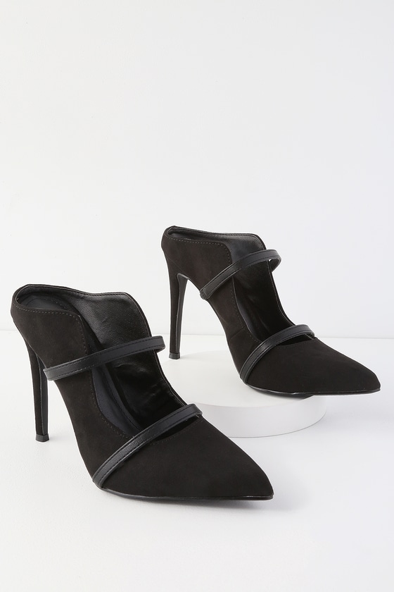 studded pointed flat shoes