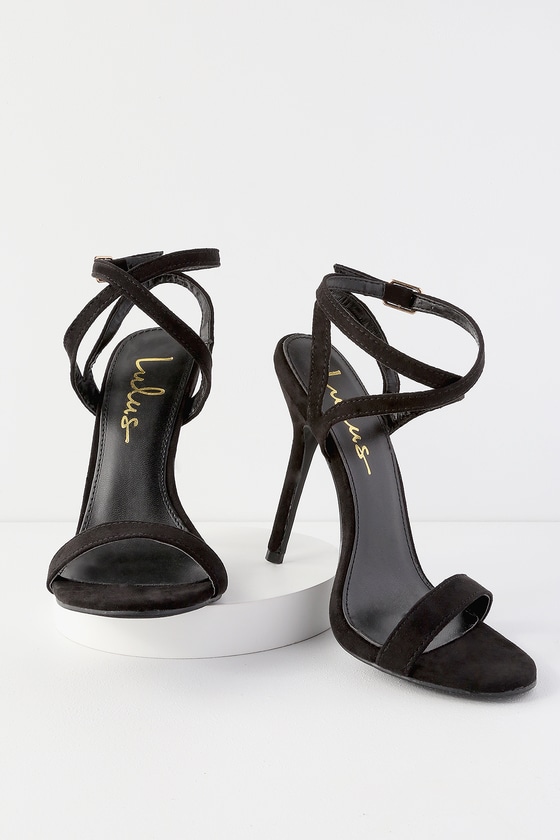 lulus black suede heels