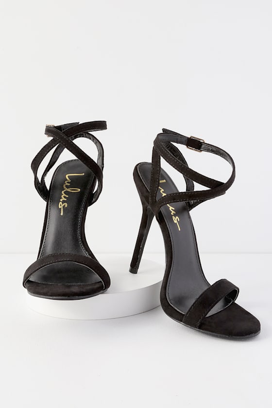 Sexy Black Heels Black Suede Heels Vegan Suede Heels Lulus