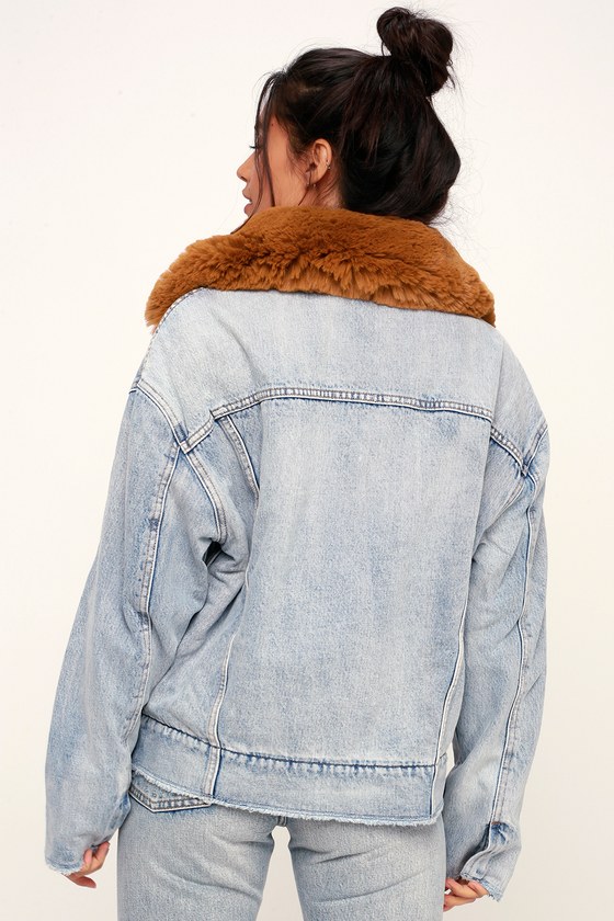 oversized sherpa trucker jacket levis