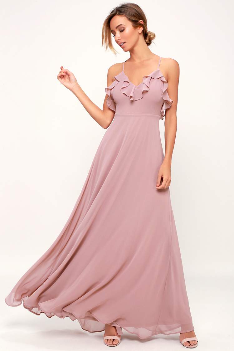 chinese dress ladies Cynthia Mauve Floral Embroidery Long Sleeves Spring Maxi Dress –  unmatchedbyu main image 1