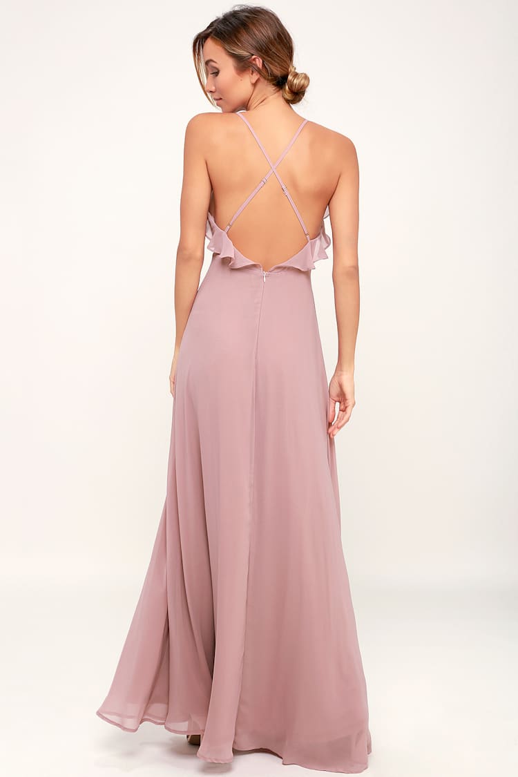 chinese dress ladies Destinations Maxi Halter Dress | Mauve | Womens