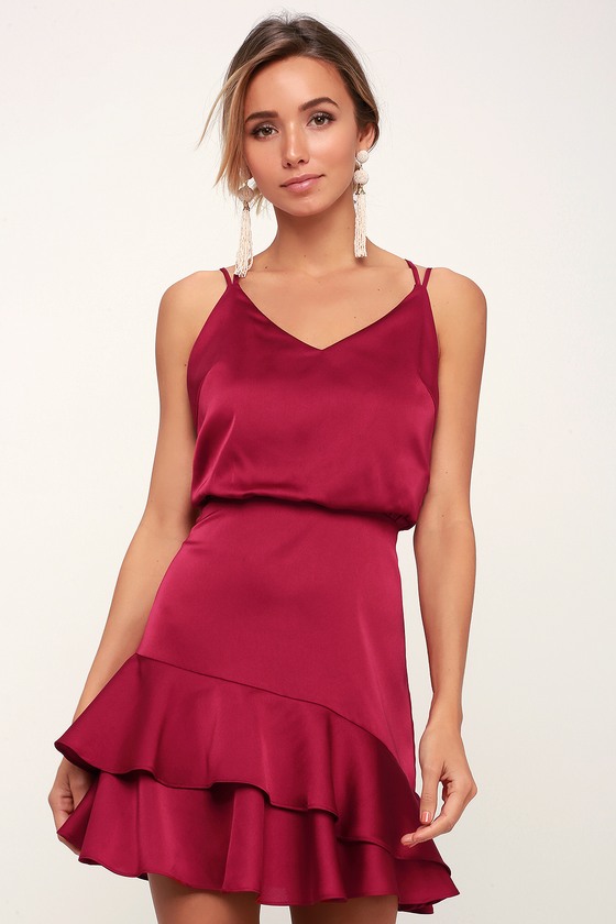 lulus ruffle dress