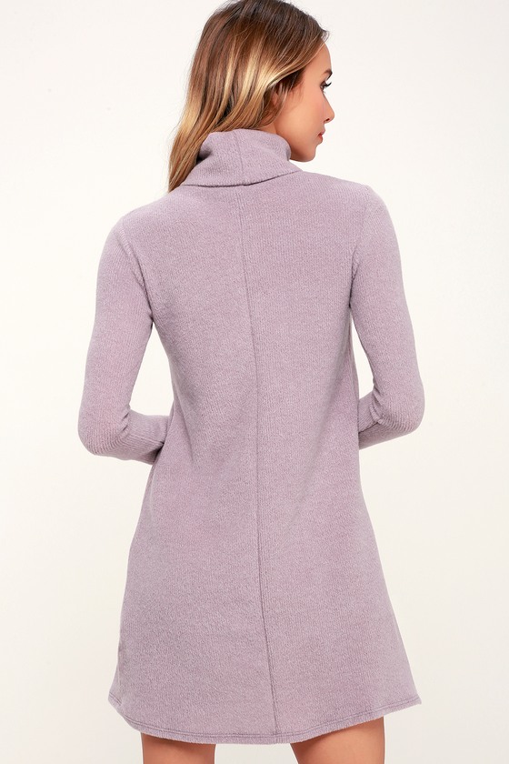 Cute Turtleneck Dress Sleeve Sweater Long WEH29DI