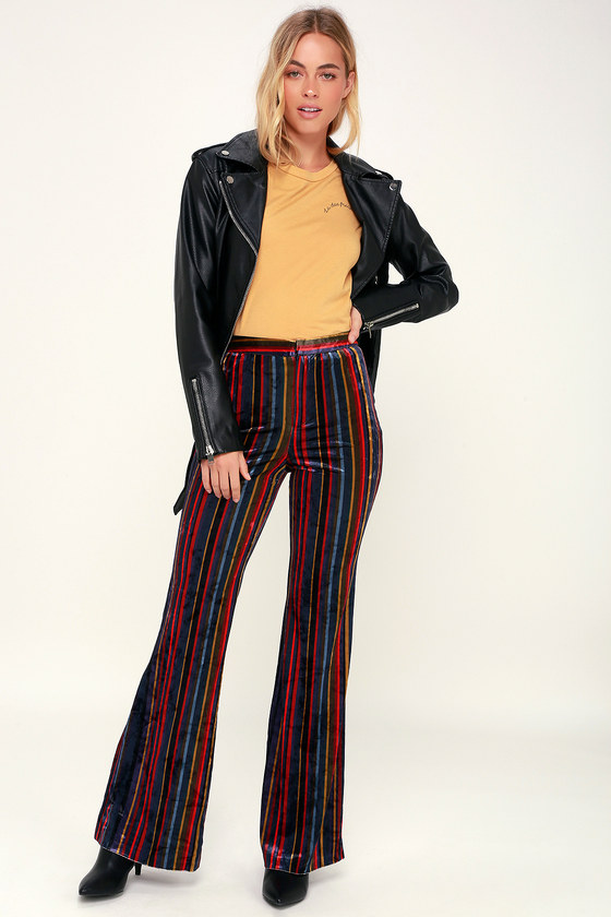 velvet bell bottom jeans