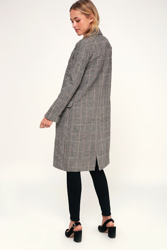 Kensington Black Plaid Coat 2