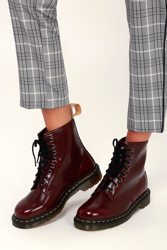 dr martens pascal cherry red
