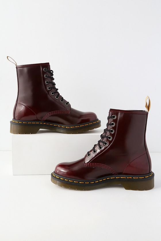 cherry red doc martens