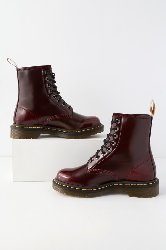 dr martens pascal cherry red