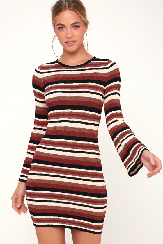 Sweet stripes sweater dress x small only