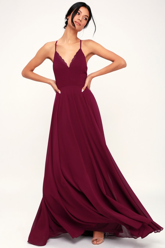 lulus maroon dress