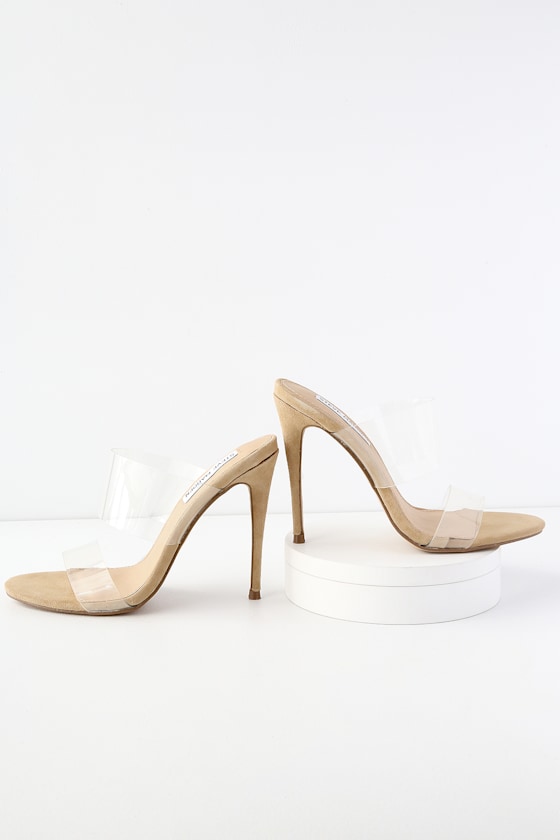 Steve Madden Charlee Clear Vinyl Sandals High Heel Sandals Lulus