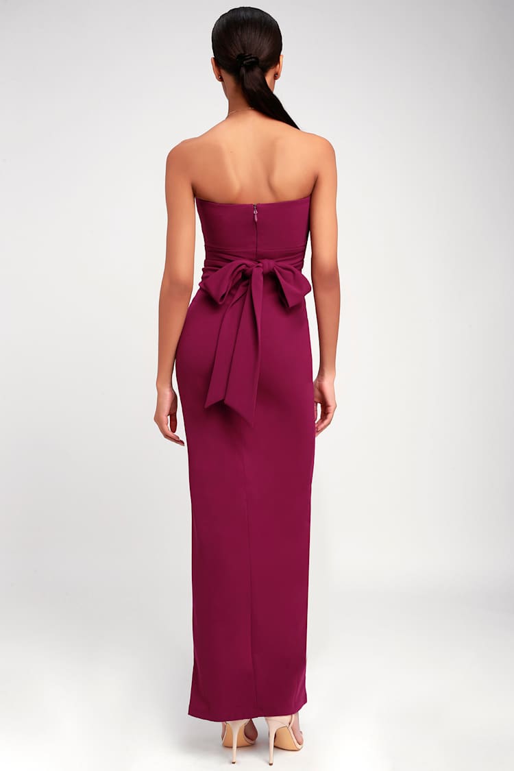 own the night strapless maxi dress lulus Lovely Berry Pink - Dress - Dress - Gown Lulus | Dresses | Lulus