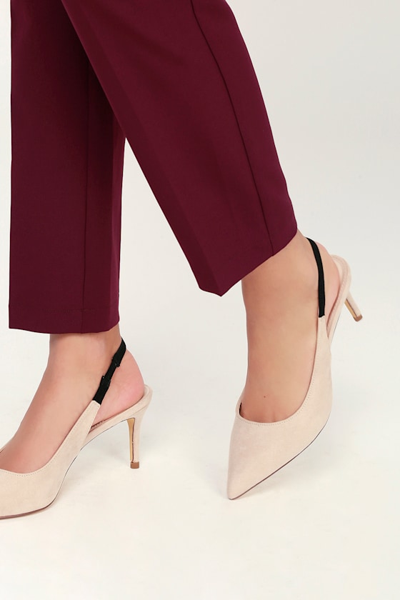 slingback pumps nude