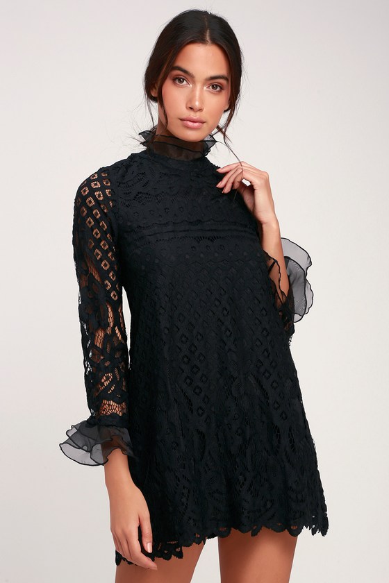 long sleeve lace dress