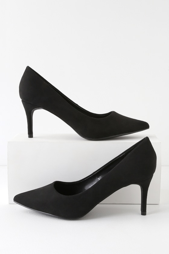 cheap black pump heels