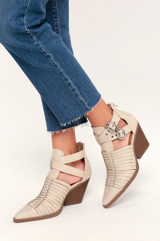 anastasia booties beige