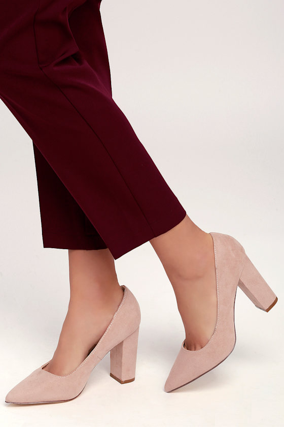 pumps mauve