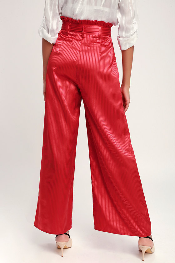 red striped pants