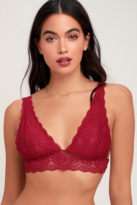 Wine colored bralette hotsell