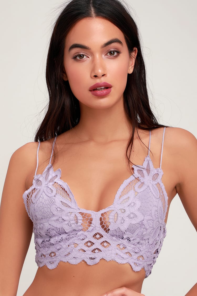 Free People FP One Adella Bralette Embroidered Lace - Depop