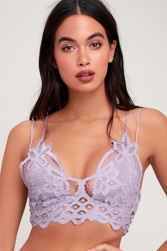 Adella Light Purple Lace Bralette 1