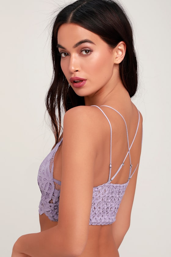 Adella Light Purple Lace Bralette 2