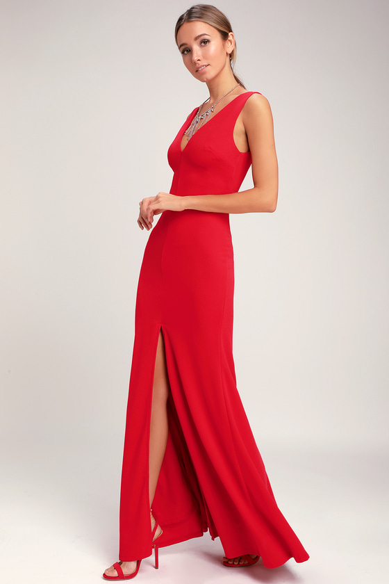 lulus red maxi dress