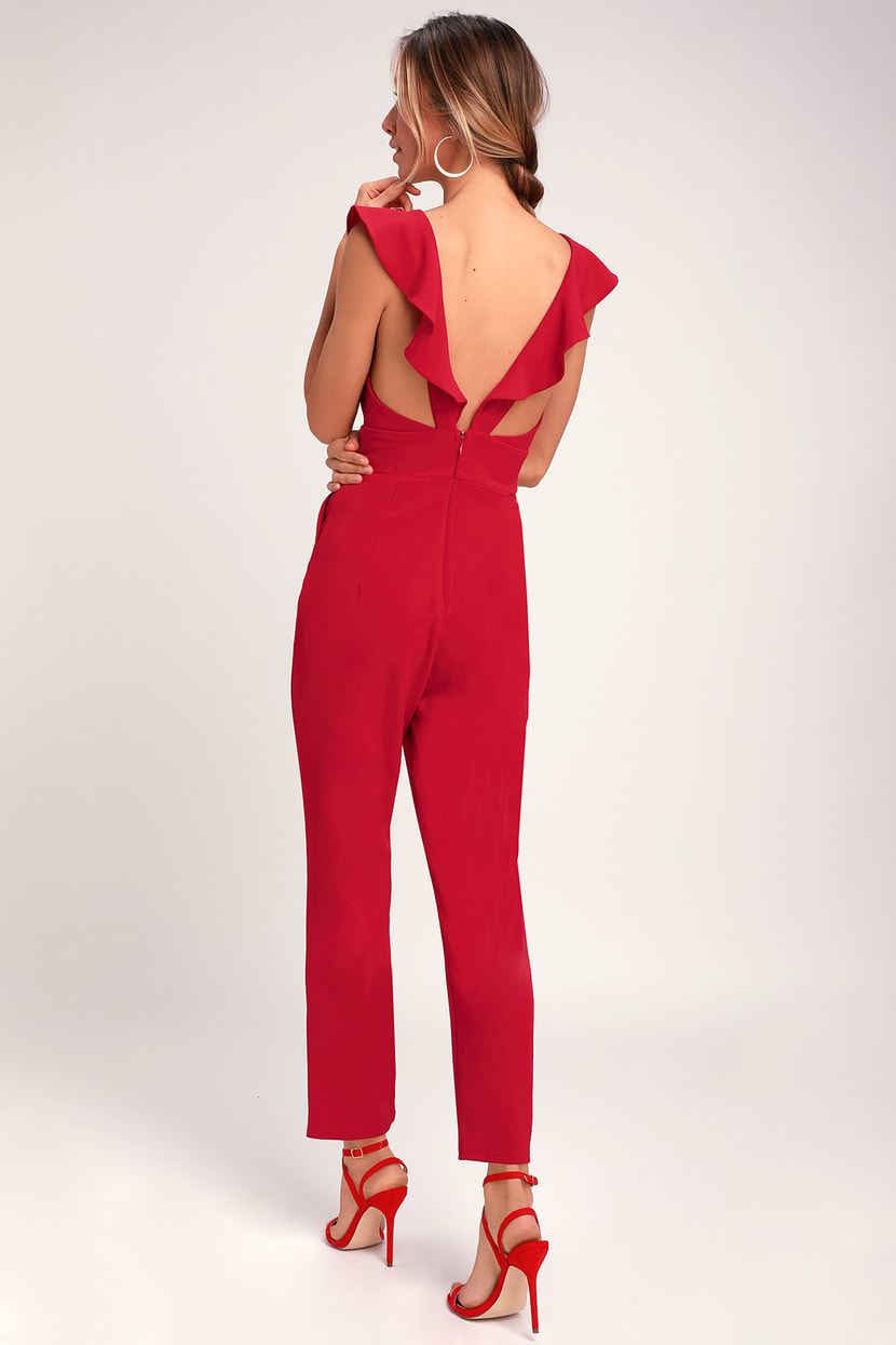 Red Jumpsuit + Louis Vuitton Flandrin, cute & little
