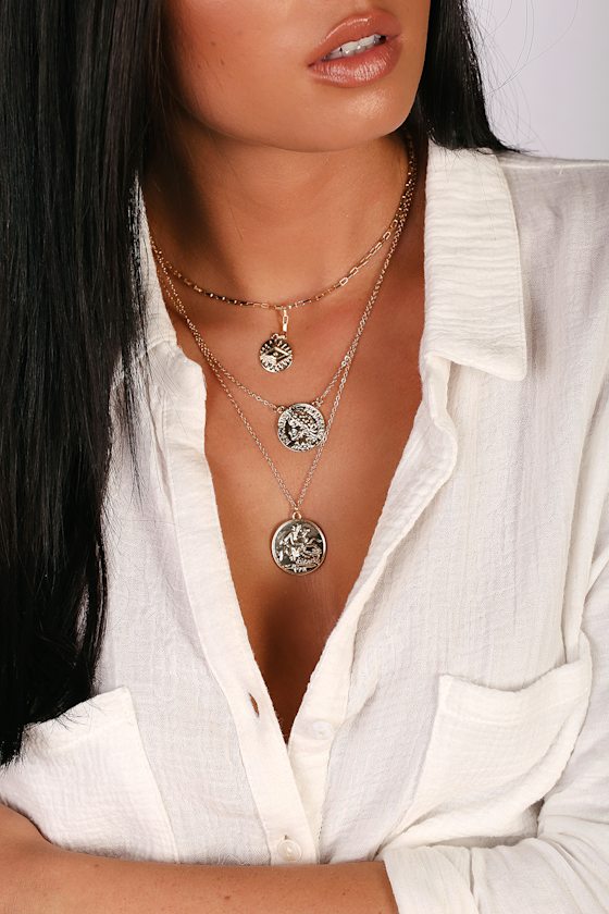 Cool Gold Necklace - Boho Necklace 