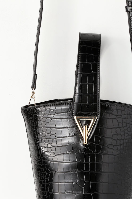 Kaine Black Snake Embossed Purse 2