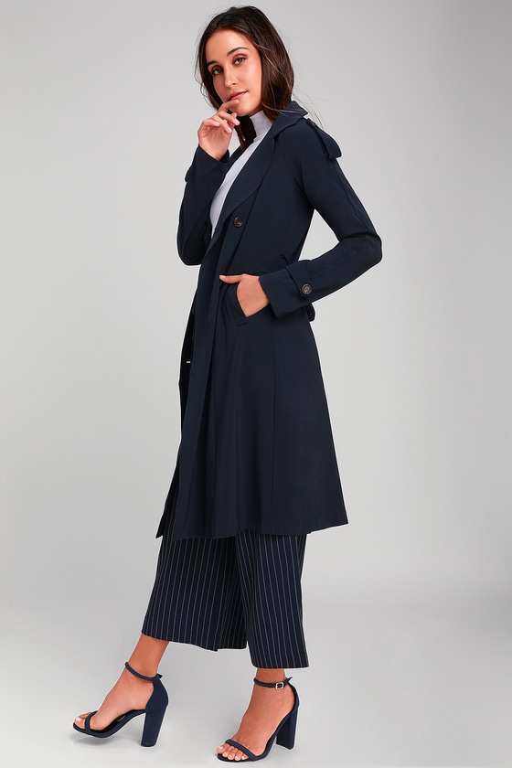 navy blue coat pent